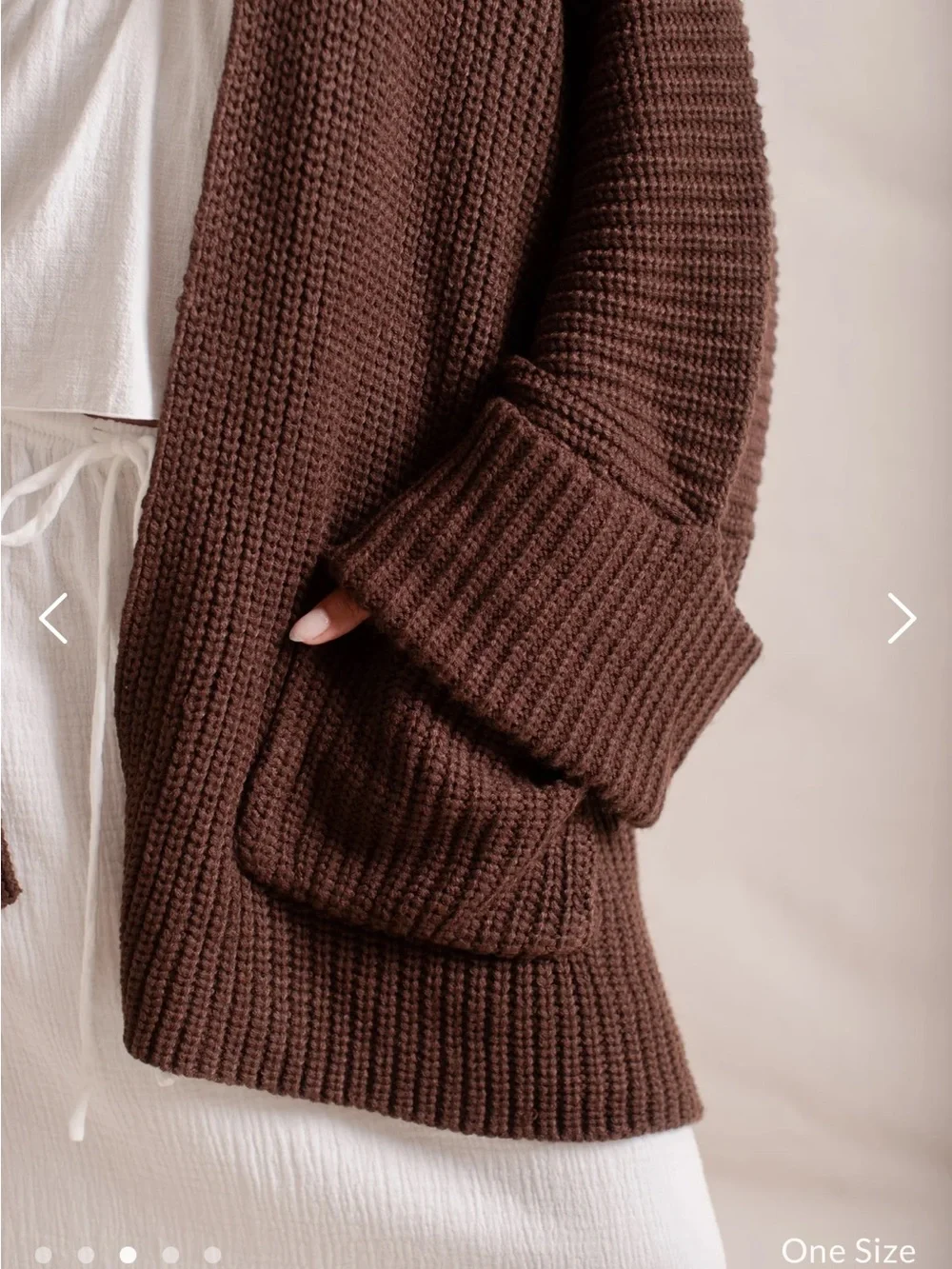 Indigo Luna Tuula Poncho in Cacao - Picture 5 of 8